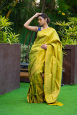 Apple Green Kanjivaram Saree