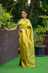 Apple Green Kanjivaram Saree