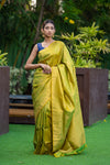 Apple Green Kanjivaram Saree