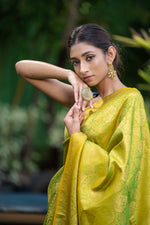 Apple Green Kanjivaram Saree