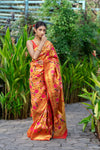 Crimson Red Paithani Saree