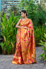 Crimson Red Paithani Saree