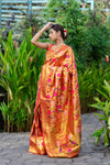 Crimson Red Paithani Saree