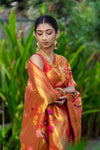 Crimson Red Paithani Saree