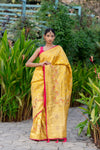 Munsel Yellow Designer Banarasi Saree